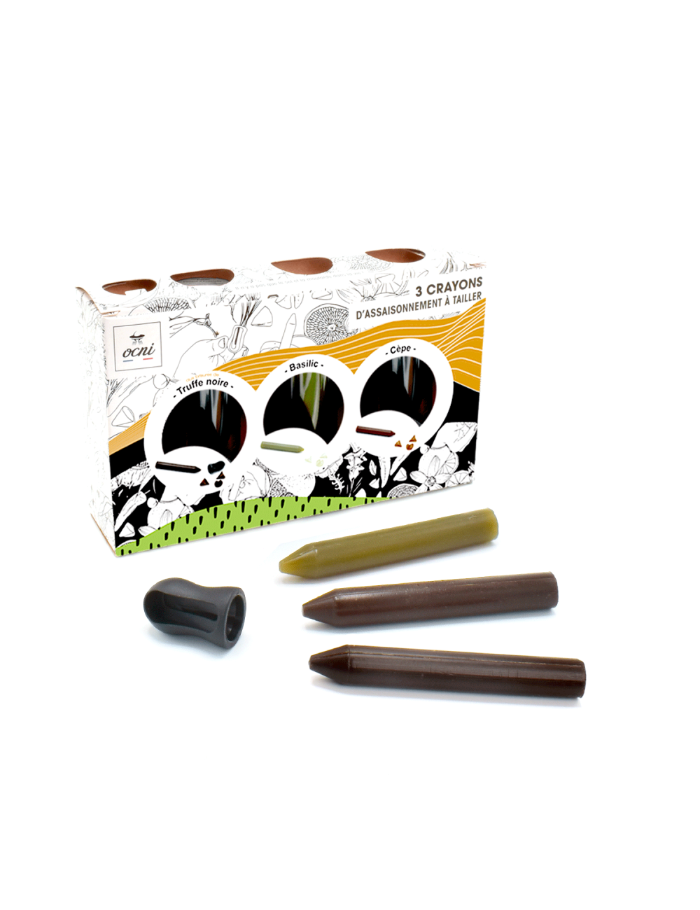 Crayon d'Assaisonnement à tailler - Coffret 3 saveurs FESTIF