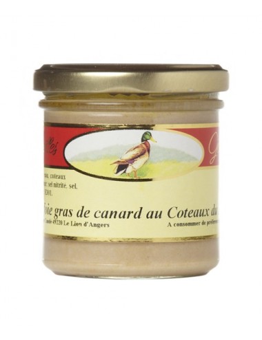 Bloc de foie gras de canard aux Coteaux du Layon, 125gr
